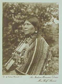 THE VANISHING RACE   AN INDIAN WOMANS DRESS   MRS. WOLF PLUME 