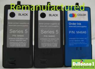 Dell Series 5 Dell 4646 M4646 + Dell 4640 M4640 3 PK  
