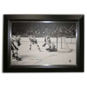 BOBBY ORR & CHEEVERS Signed 26x36 Canvas WGA LE 44   Autographed NHL 