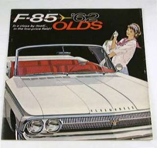 1962 62 Oldsmobile F 85 F85 BROCHURE Cutlass DeLuxe  