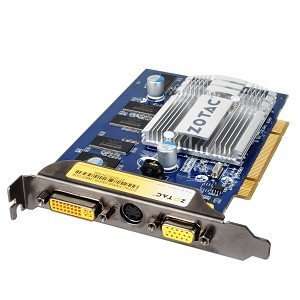  ZOTAC GeForce FX5200 256MB DDR PCI DVI/VGA Video Card w/TV 