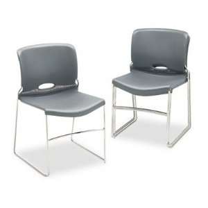   Stacker Chairs, 19 1/8 in.x21 5/8 in.x30 5/8 in., 4/CT, Silver Gray