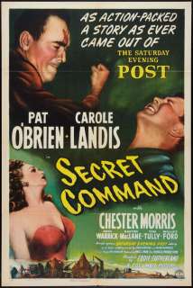 SECRET COMMAND * Movie Poster 1944 WAR  