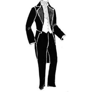  1860s Mens Tailcoat, Waistcoat & Trousers Pattern 