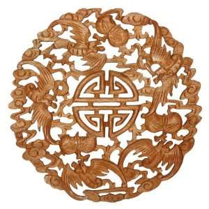  EXP Hand carved 20 inch Lifes Blessings Camphor Wood 