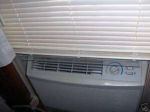 AC Window Air Deflector STOPS Banging Shades & Blinds  