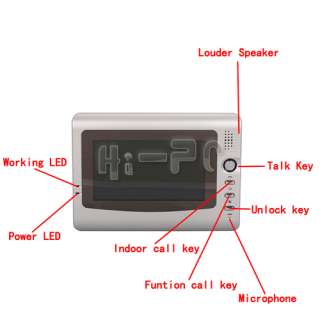LCD 1/3 CMOS Home Video Door Phone Intercom Security Door Bell 960 