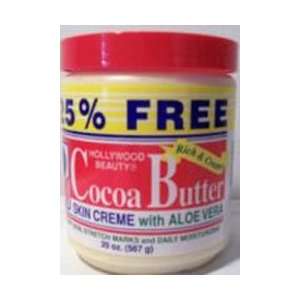  Hollywood Beauty Cocoa Butter Skin Creme with Aloe Vera 20 