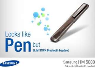 SAMSUNG HM 5000 Slim Stick Type Bluetooth Headset  