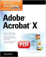   Adobe Acrobat X, (0071752935), Doug Sahlin, Textbooks   