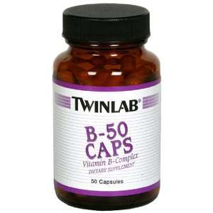  Twinlab B 50 Caps, Vitamin B Complex, 50 Capsules Health 