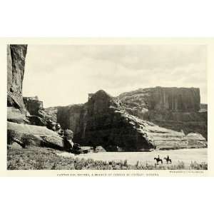  1921 Print Canyon Del Muerto De Chelly Arizona Cliff 