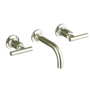   Angle Spout and Lever Handles, Valve Not Included, Vibrant Polished