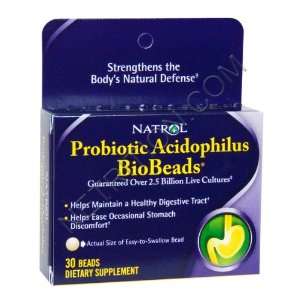 Natrol Biobead Probiotic Acidophilus (30 Bead)  Grocery 