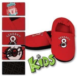  Liverpool Gerrard Player Slippers   Red   Kids Sports 
