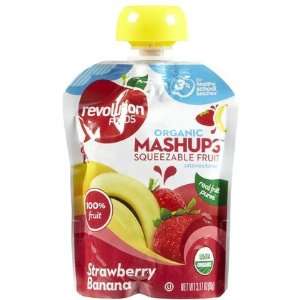 Revolution Foods Mash  Ups  Stawberry Banana  4 ct (Quantity of 4)
