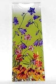 Tray Wildflowers Green Art Glass Smithsonian Goebel MIB  