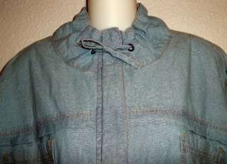   Too Woman Blue Denim Zipper Front Jacket Size 3X 22/24W NWT MSRP $44