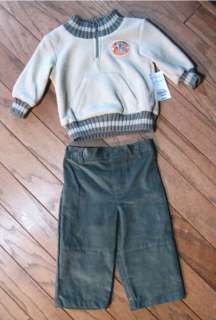 Baby Boys Kakhi Pants Casual Okie Dokie Size 12 Months Outfit Sweater 
