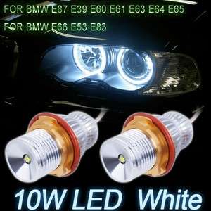 LED Angel Eyes Car Headlight For BMW E87 E39 E60 E61 E63 E64 E65 E66 