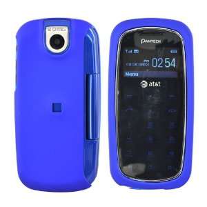  for Pantech Impact Rubberized Hard Case Cover Blue 