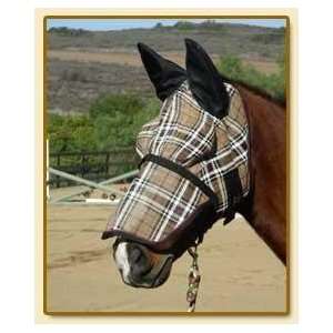 Super Mesh Bug Eye Fly Mask with Ears Blue Ice Small 