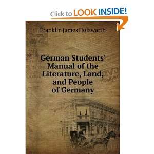 German Students Manual of the Literature, Land, and People of Germany