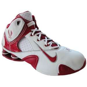   Nike Shox Certified White Red Basketball Court Shoes 