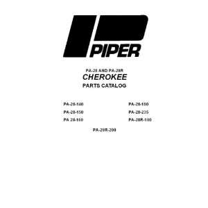  Piper Aircraft Pa 28 Cherokee Aircraft Parts Manual Piper 