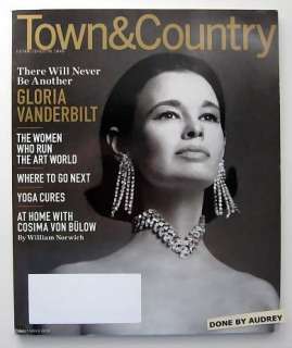 GLORIA VANDERBILT Town & Country Magazine Nov 2010  