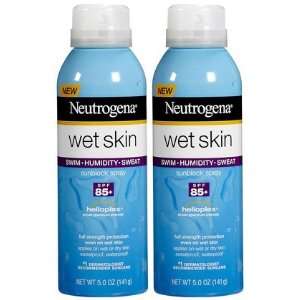 Neutrogena Wet Skin Sunblock Spray SPF 85+ 5 oz, 2 ct (Quantity of 2)