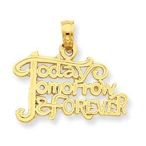 Genuine IceCarats Designer Jewelry Gift 14K Today, Tomorrow & Forever 