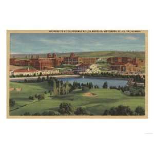  Westwood Hills, CA   View of U.C.L.A. Campus Giclee Poster 