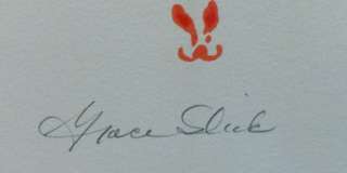 Grace Slick WAITING Giclee on paper H.Signed FINE ART CUSTOM FRAMED L 