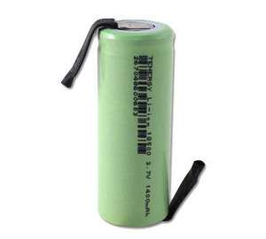 Li Ion 18500 Cylindrical Rechargeable Battery 3.7V with Tabs  