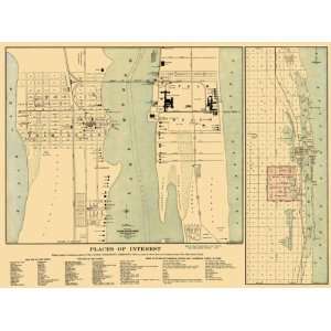  PALM BEACH (& WEST) FLORIDA/FL LANDOWNER MAP 1907
