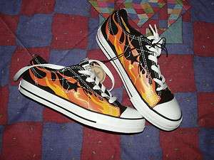   with race car flame detail canvas Converse One Stars classic Sneakers
