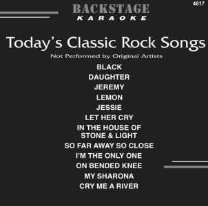 Karaoke CD+G Backstage 4617 Todays Clssic Rock Songs   