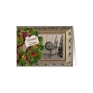 Spinning Wheel Christmas Wishes Card