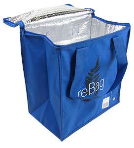 ReBag Reusable Blue Thermal Grocery Shopping Bag 25/CS  