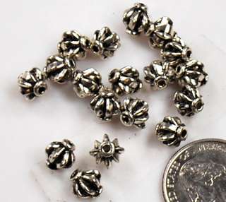 8x8mm Silver Pewter Ball Findling 18 pcs AFD59a ~Lead Free~  