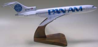 Boeing B 727 Pan Am Airways B727 Airplane Wood Model Regular FREE 