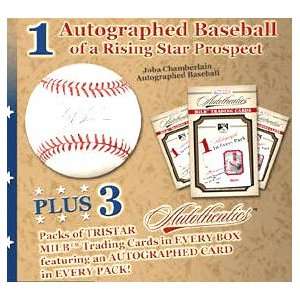  Autothentics Baseball Tristar Autographed Ball and Cards 