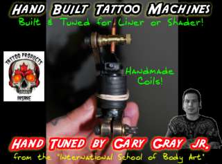Each hand made tattoo machine is crafted from brass and made by our 