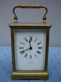 Great antique bronze travel clock # as/768  