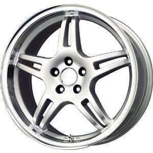  Voxx Wheels MG 3 Silver Wheel with Machined Lip (17x7 