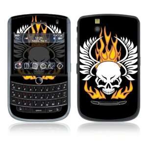 BlackBerry Tour 9630 Decal Vinyl Skin   Flame Skull