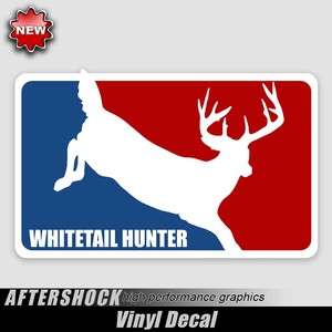 Whitetail Deer logo decal major league hunting sticker  