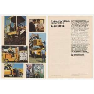  1972 Caterpillar Equipment Dealer Backup 2 Page Print Ad 