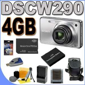  Sony Cybershot DSC W290 12.1MP Digital Camera w/ 5x 